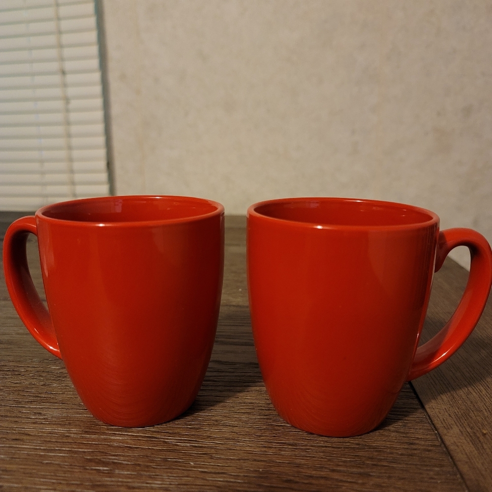 Corelle Red Mugs Set of 2